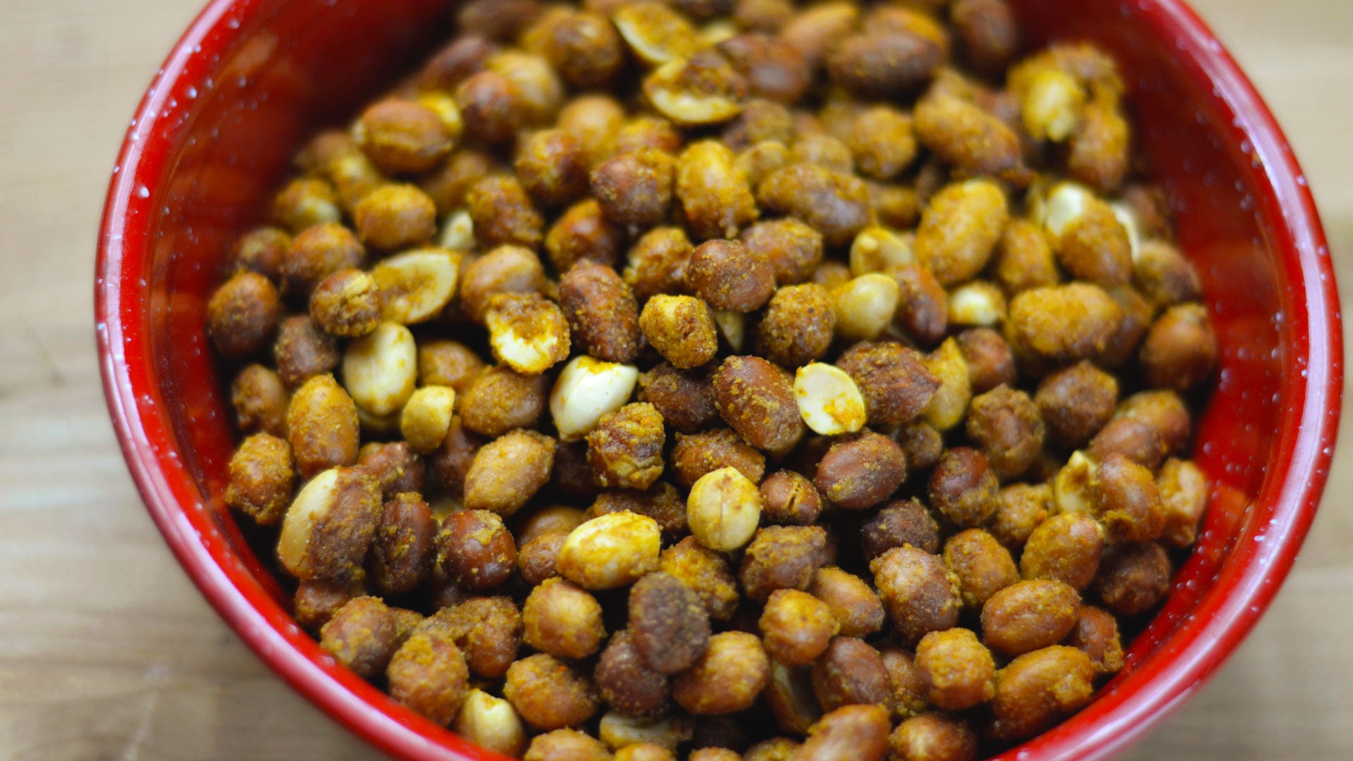 Sweet and Spicy Nuts from an Air Fryer
