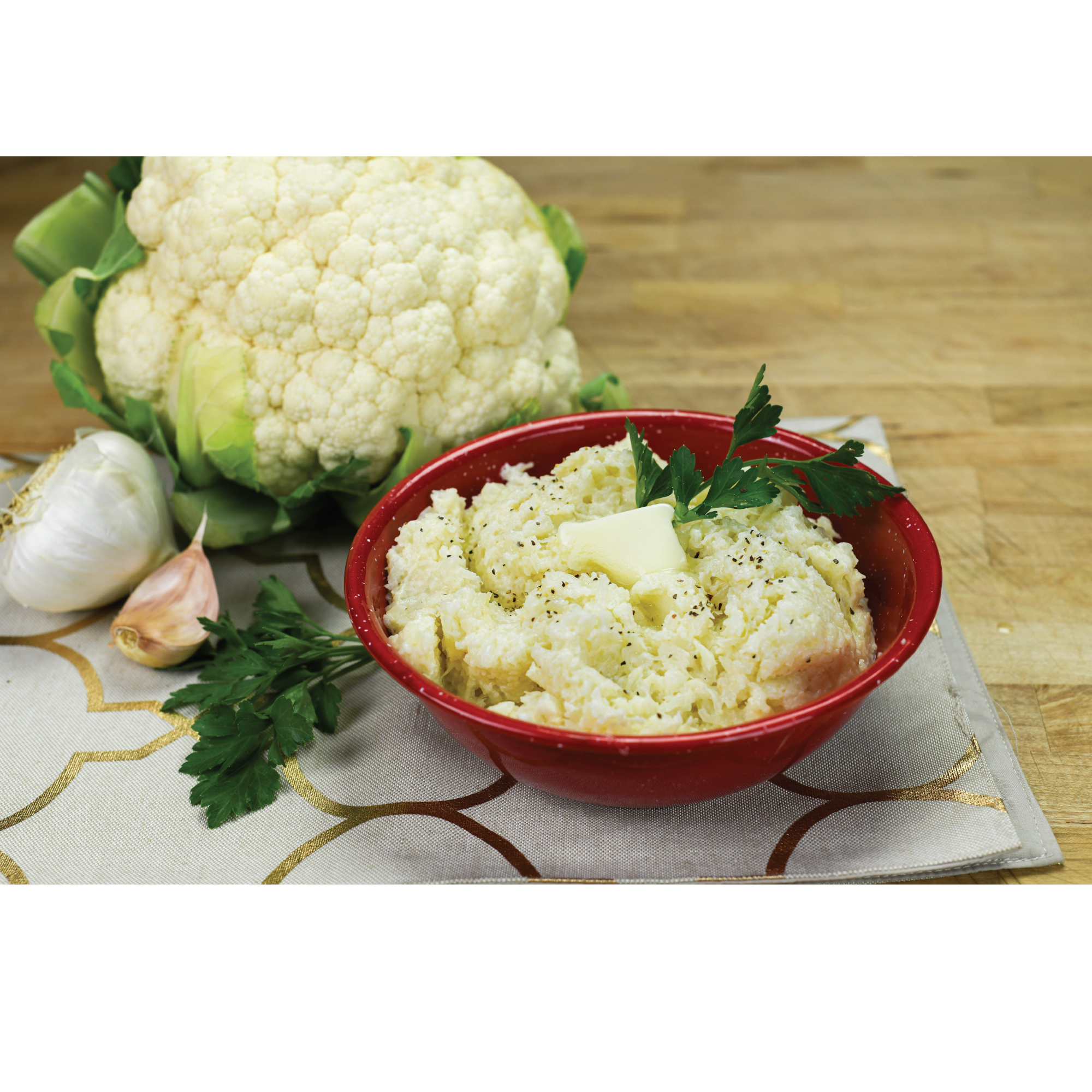 Mashed Cauliflower "Potatoes"