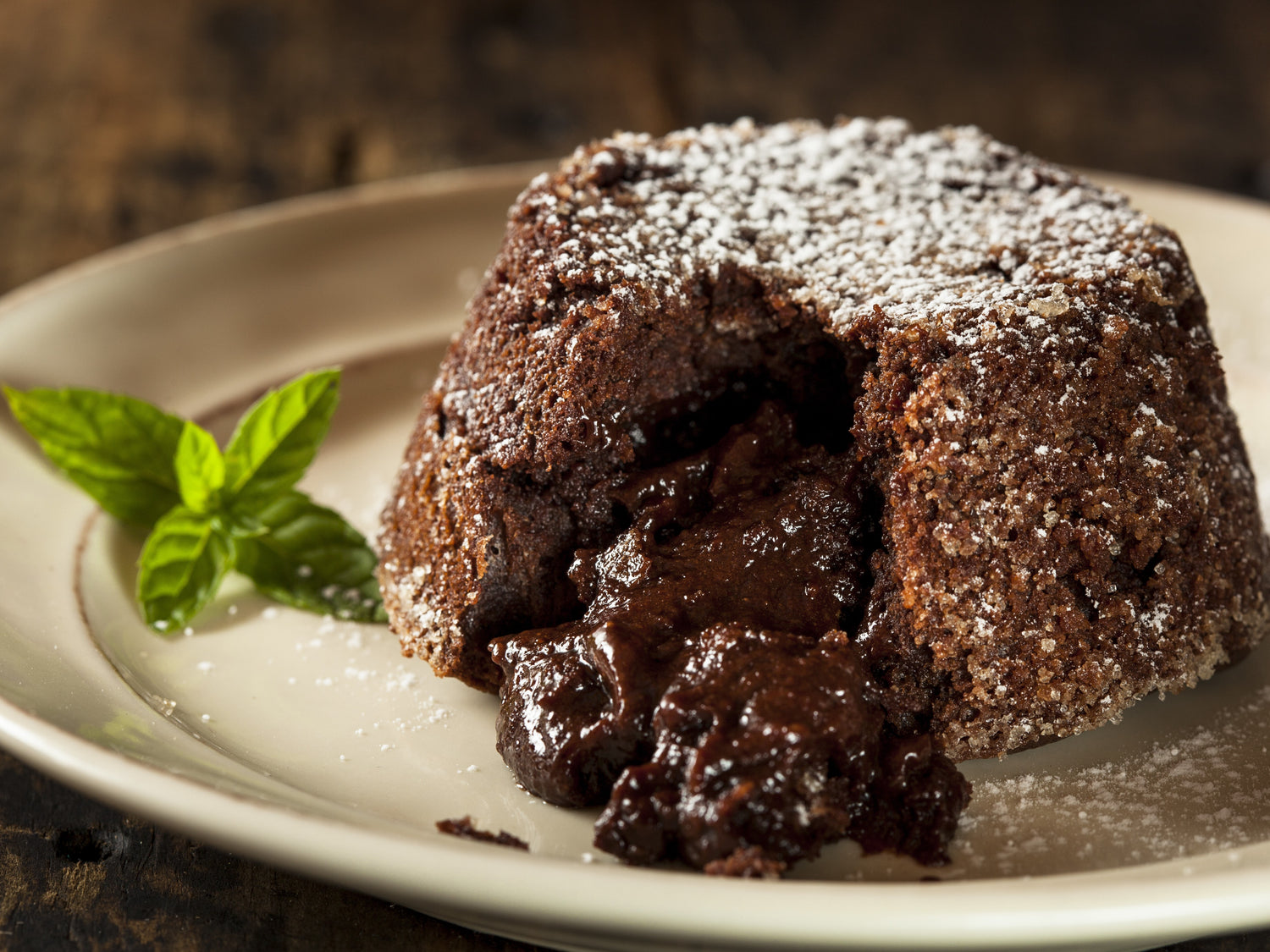 Molten Chocolate Lava Cake in an Air Fryer