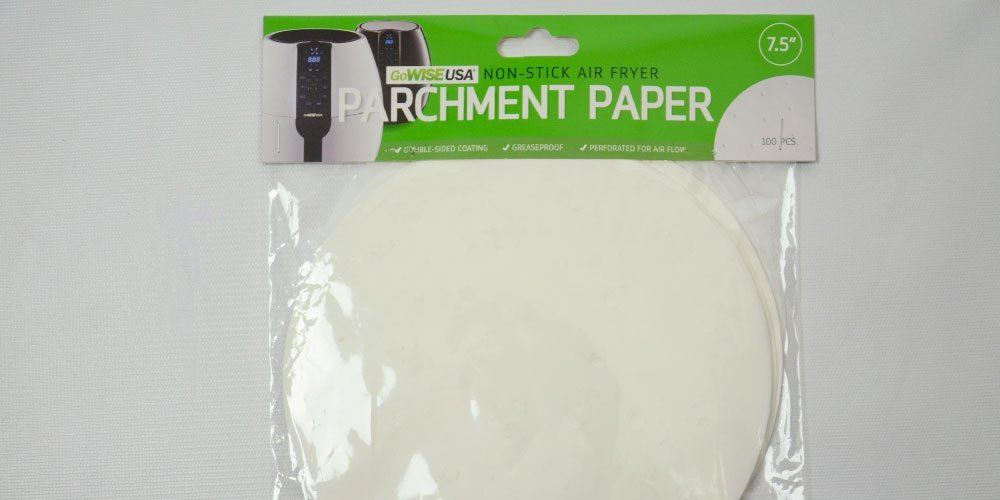 9" Perforated Parchment Non-Stick Air Fryer Liners - 100 Pcs - GoWISE USA