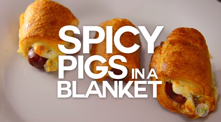 Spicy Pigs in a Blanket in an Air Fryer