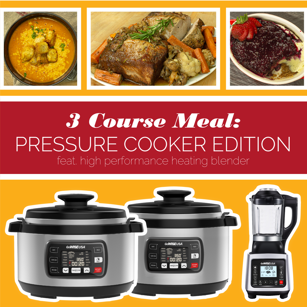 Gowise usa pressure cooker recipes hotsell