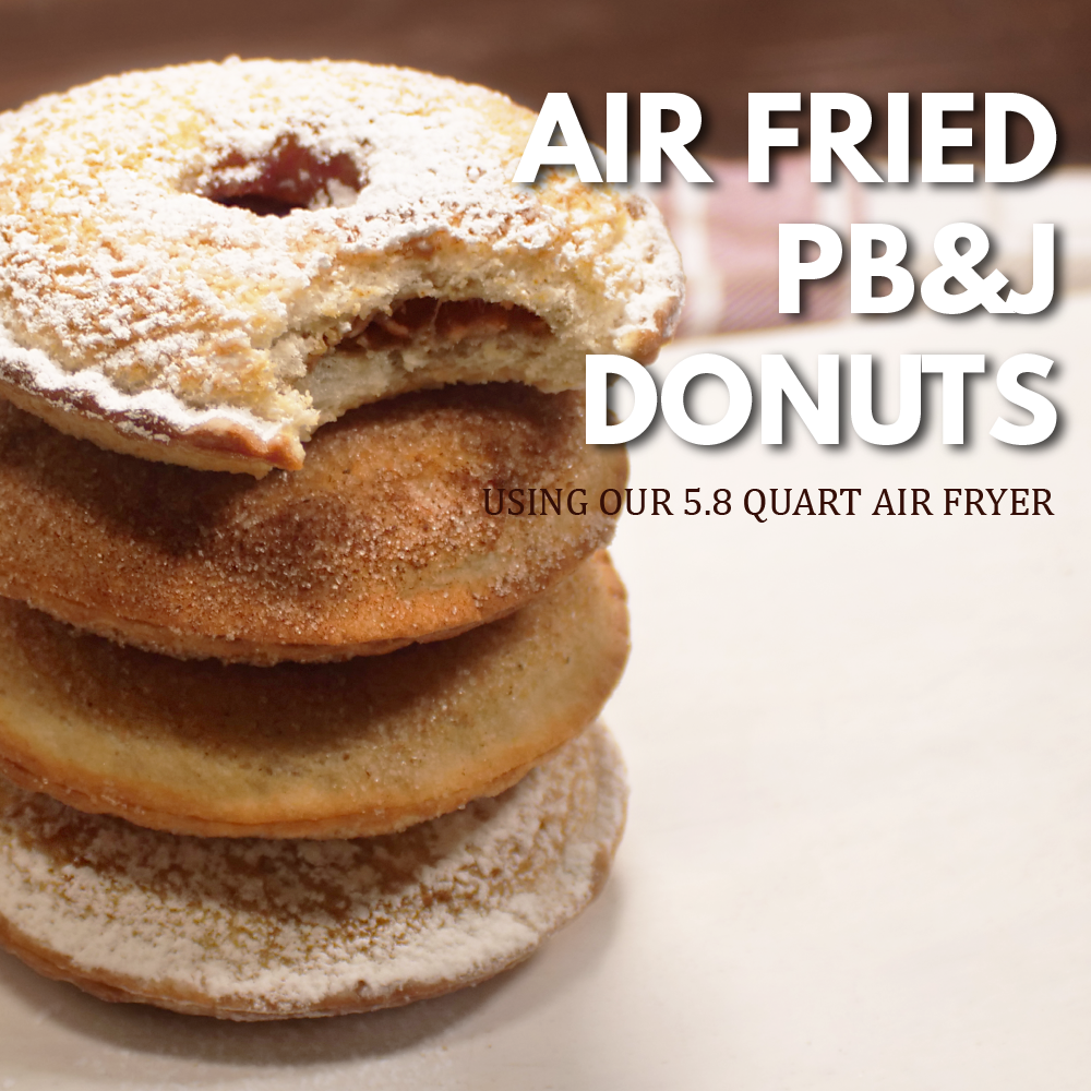 Air Fried PB&J Donuts
