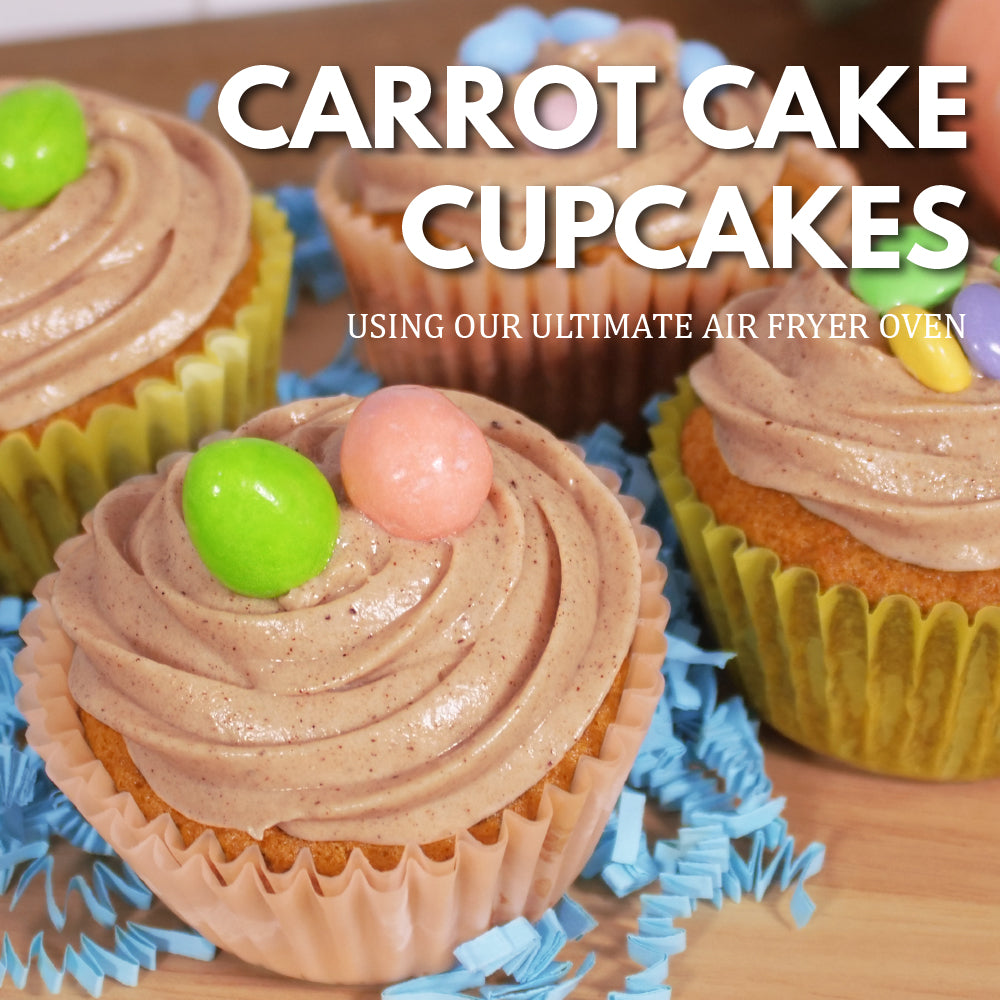 Carrot Cake Cupcakes in the Air Fryer