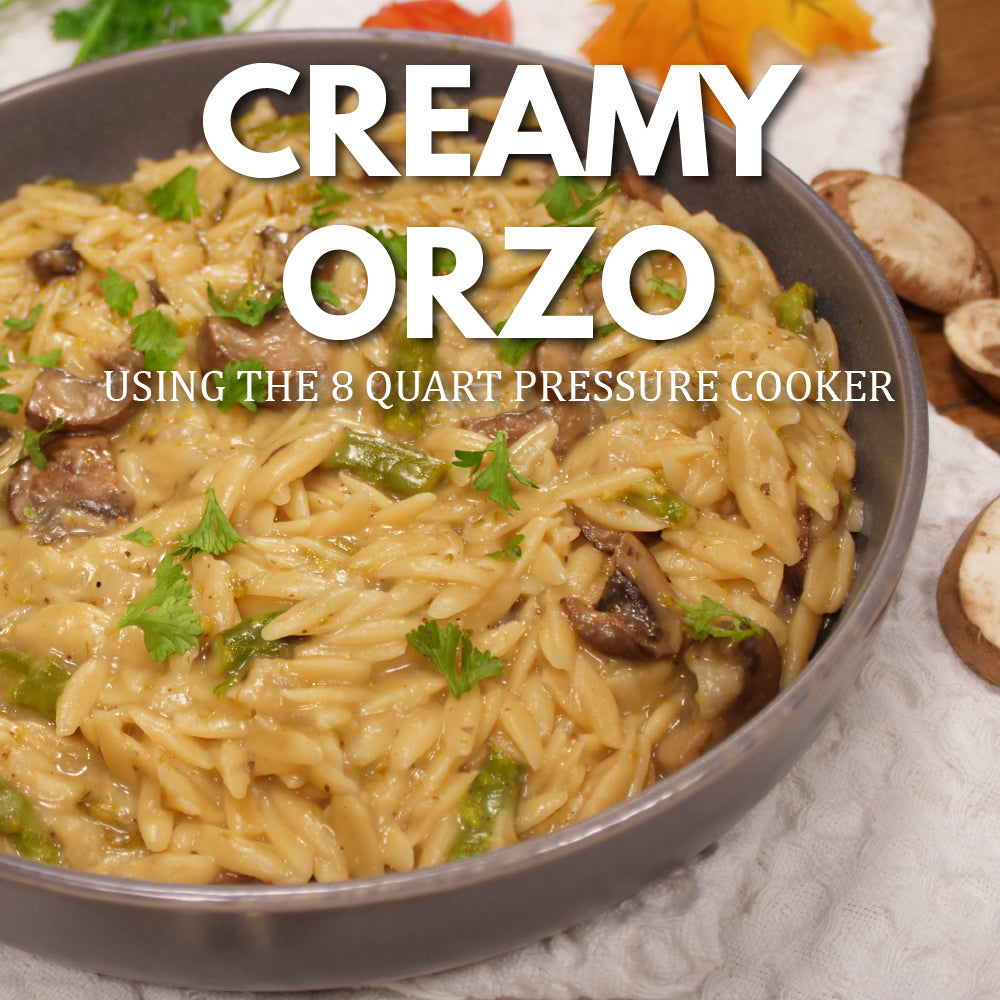 Creamy Orzo in the Pressure Cooker