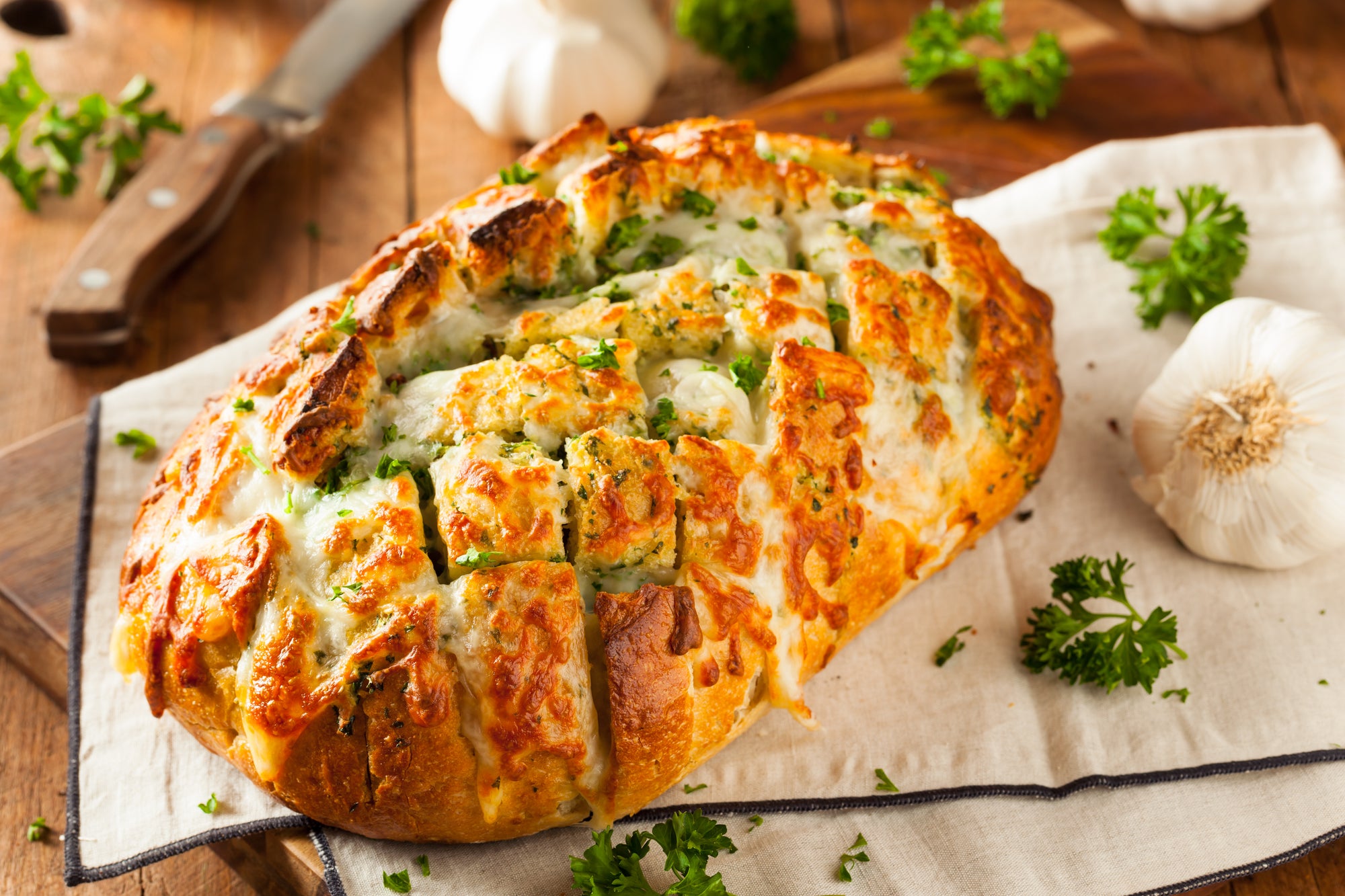 Five Cheese Pull Apart Bread