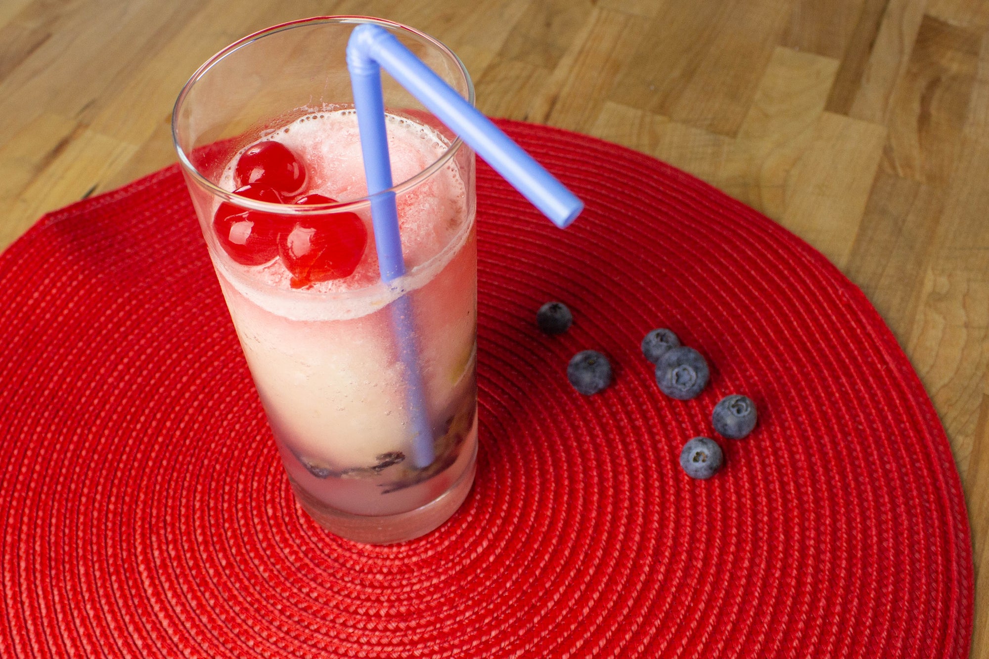 Red, White and Blue Frozen Lemonade