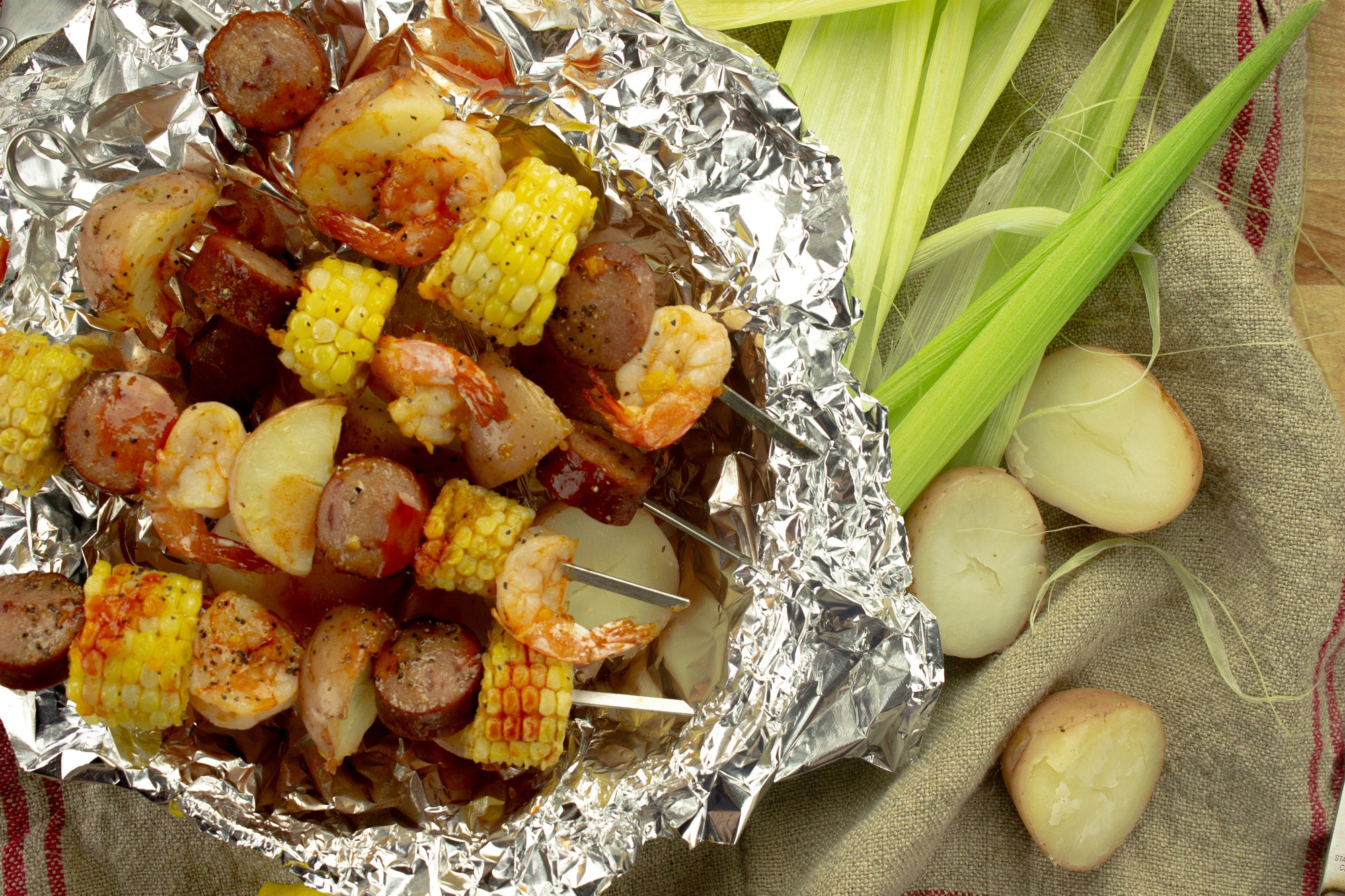 Low Country Boil Skewers