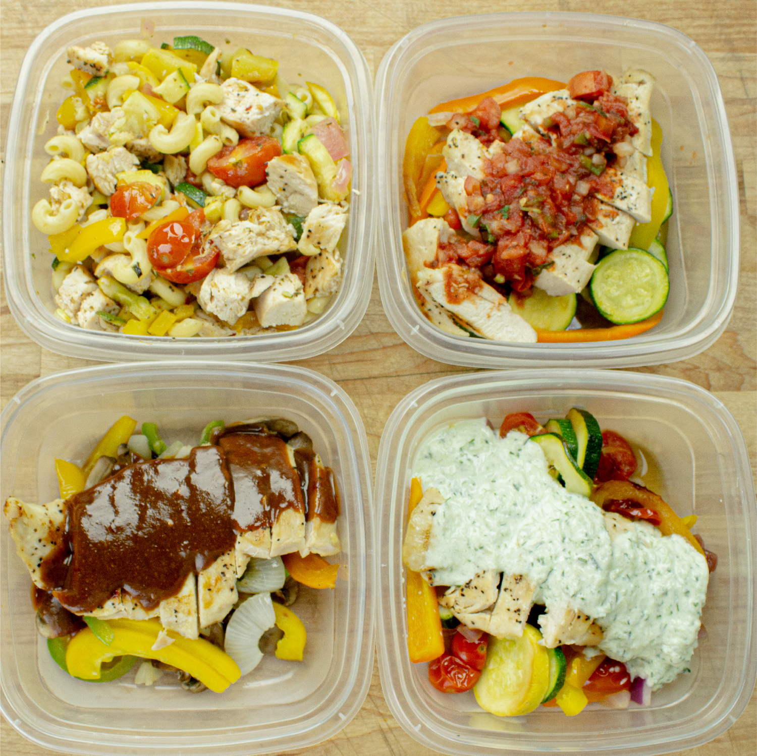 Meal Prep Bowls 4 Ways