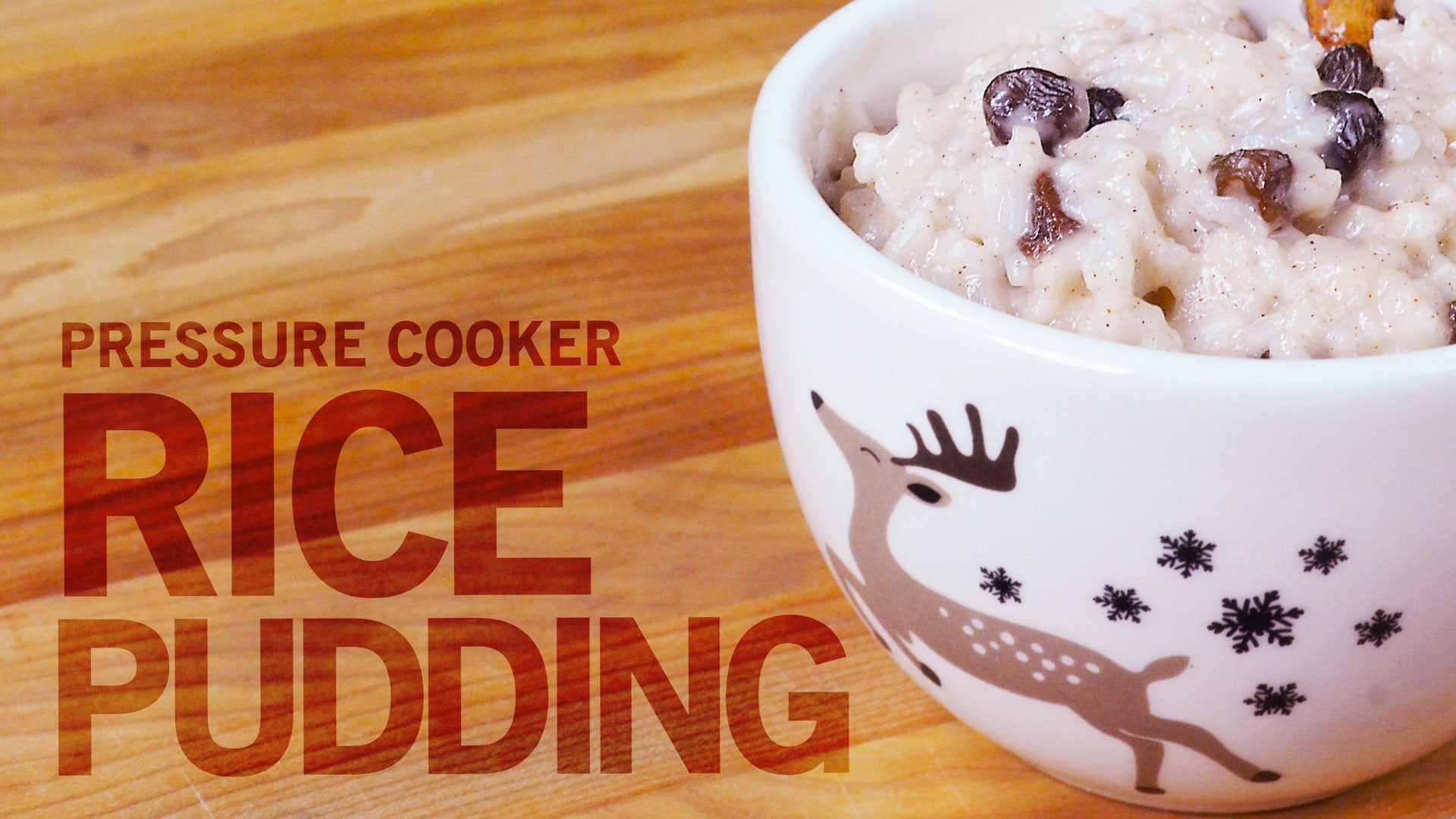 Pressure Cooker Rice Pudding