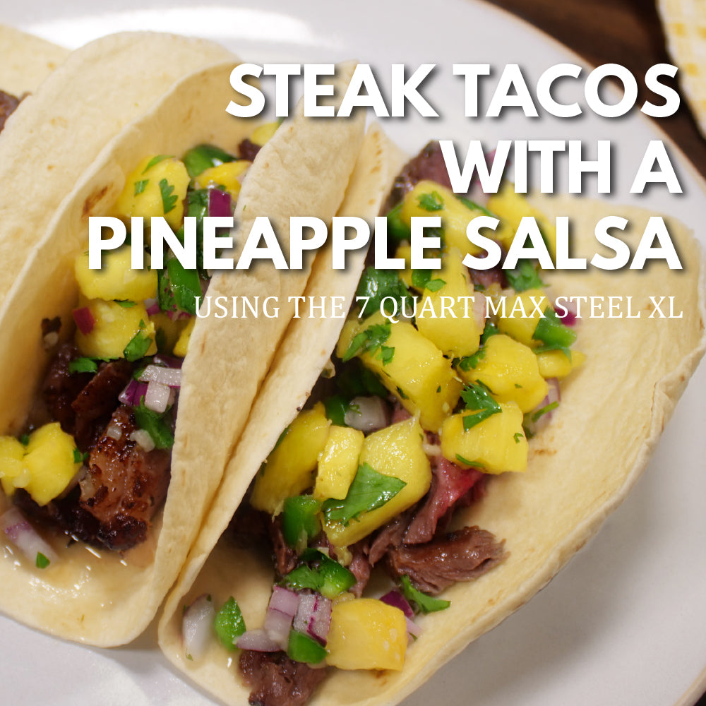 Steak Tacos with a Pineapple Salsa