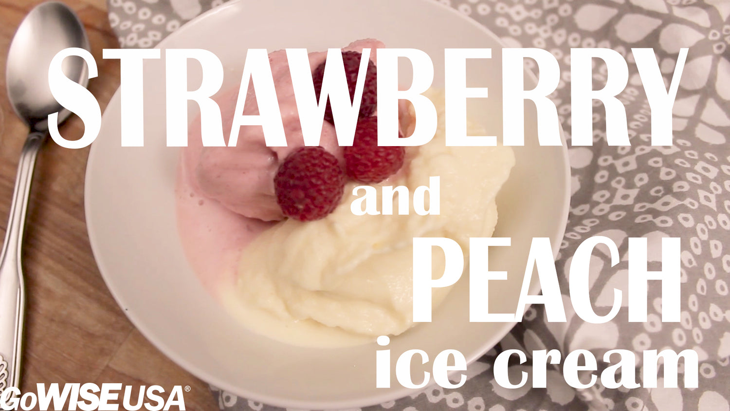 How to Make Strawberry and Peach Ice Cream in a Blender