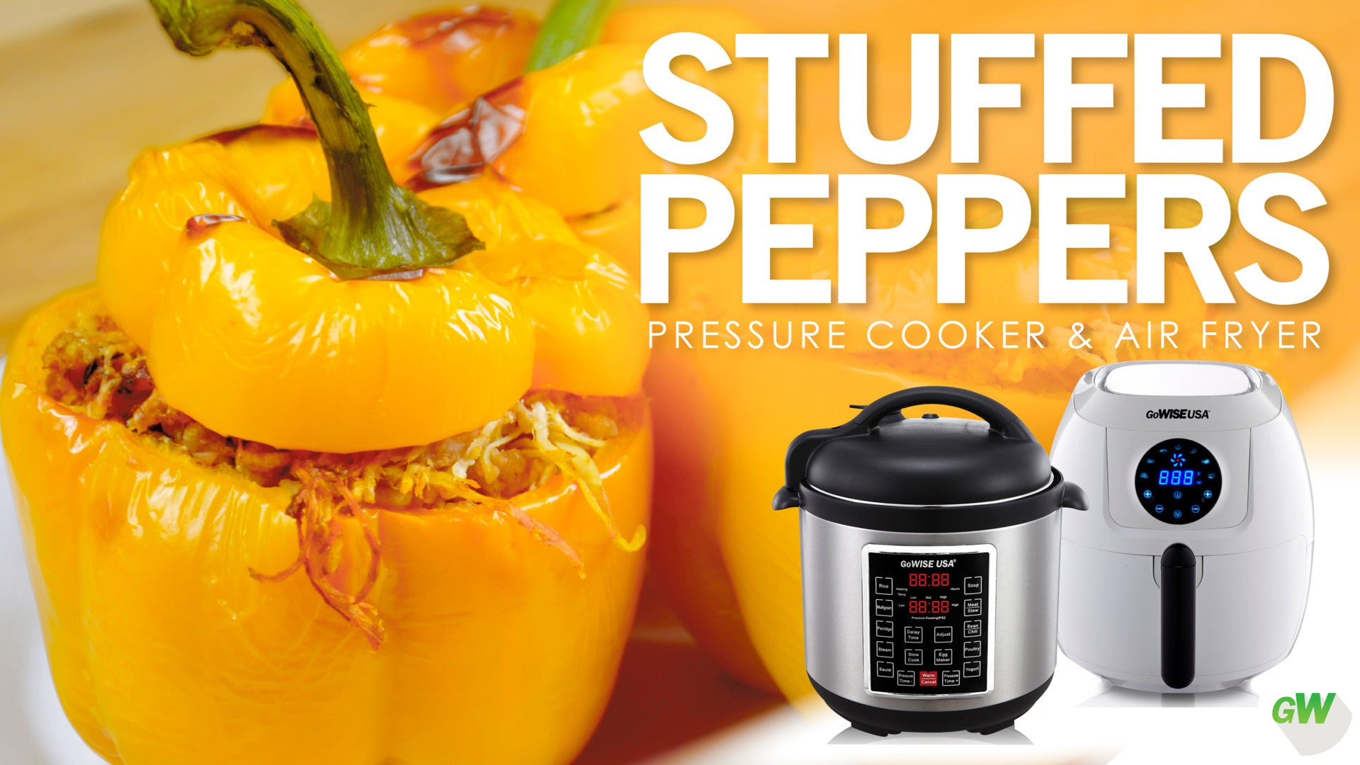 Stuffed Peppers - Pressure Cooker & Air Fryer