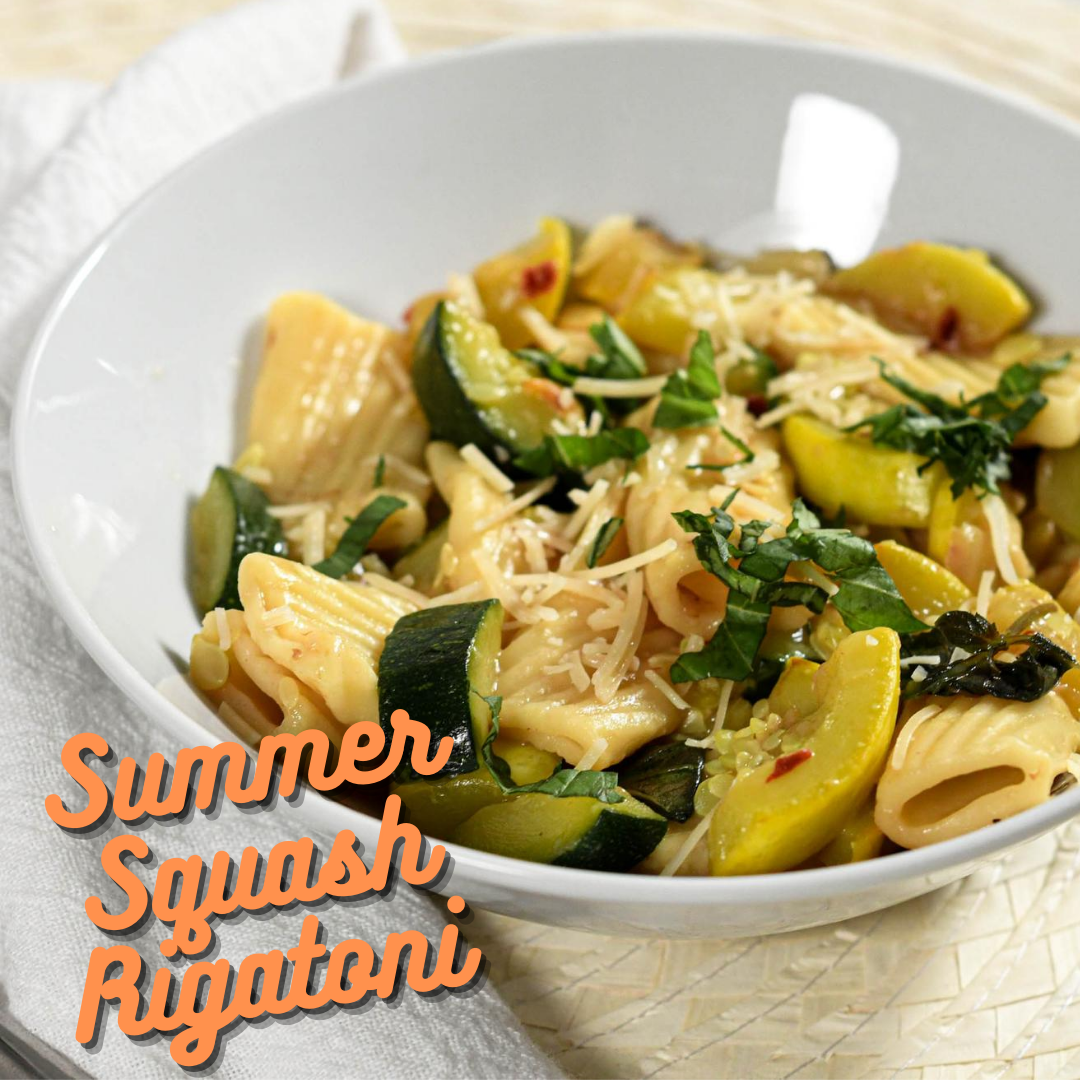 Pressure Cooker Summer Squash Rigatoni