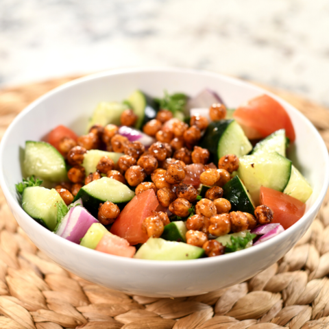 Air Fryer Honey Roasted Chickpeas