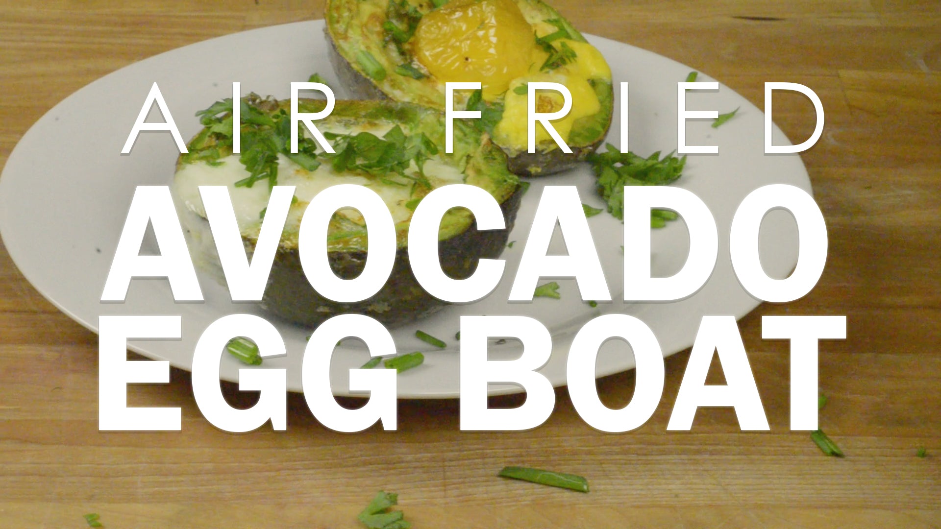 Air Fryer Avocado Egg Boat