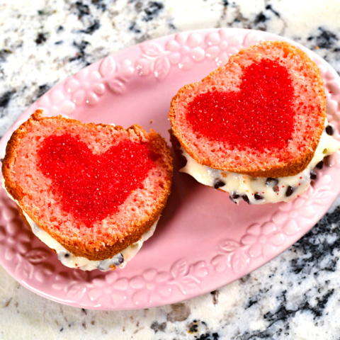 Air Fryer Heart Shaped Whoopie Pies