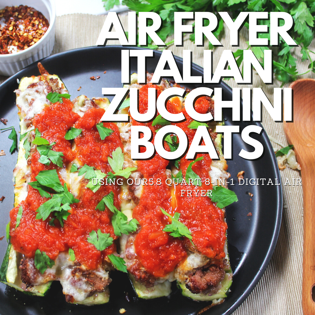 Air Fryer Italian Zucchini Boats