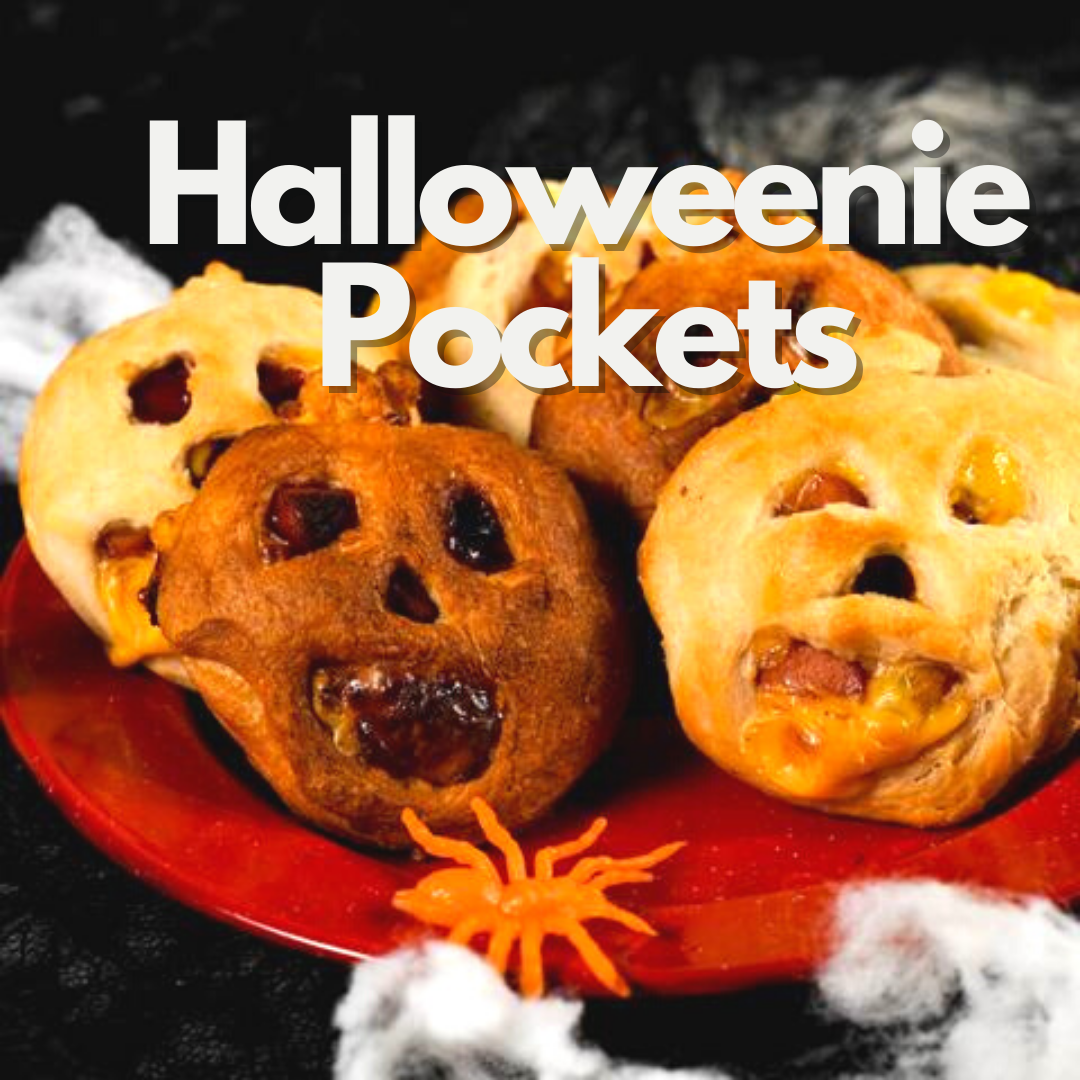 Air Fryer Halloweenie Pockets