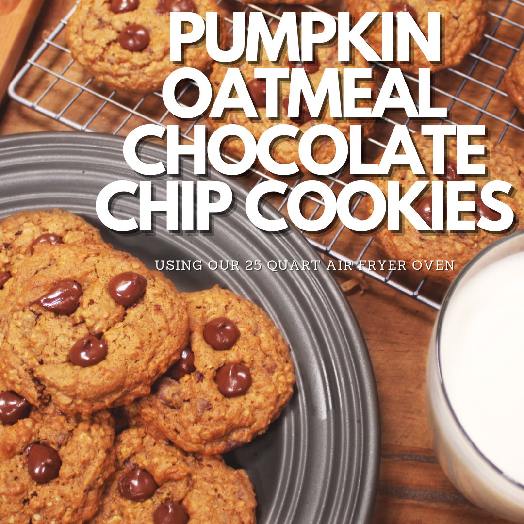 Pumpkin Oatmeal Chocolate Chip Cookies