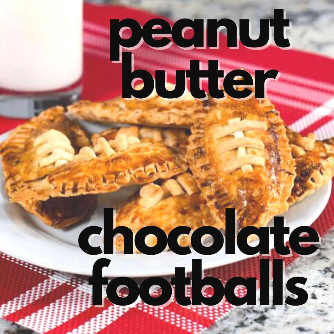 Peanut Butter Chocolate Footballs