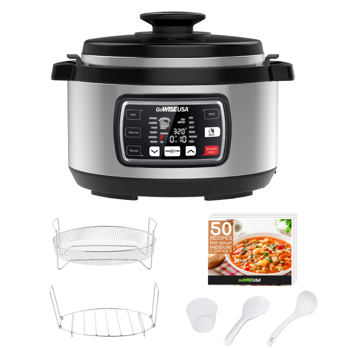 8.5 Quart Ovate Series Pressure Cooker with Accessories