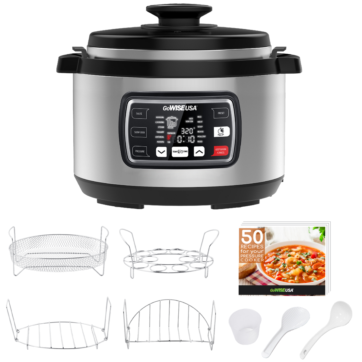 9.5 Quart Ovate Series Pressure Cooker with Accessories