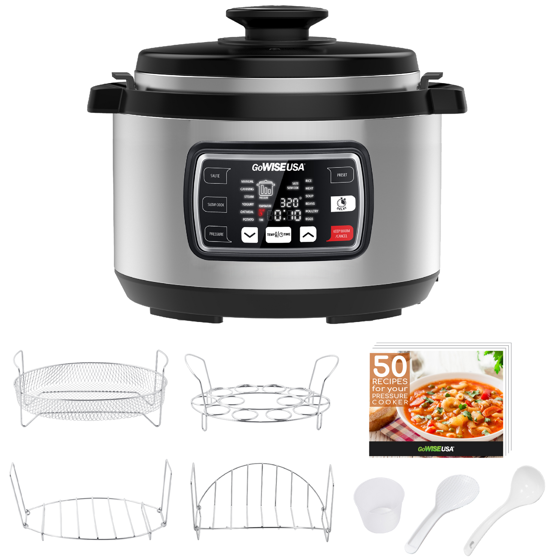 9.5 Quart Ovate Series Pressure Cooker with Accessories