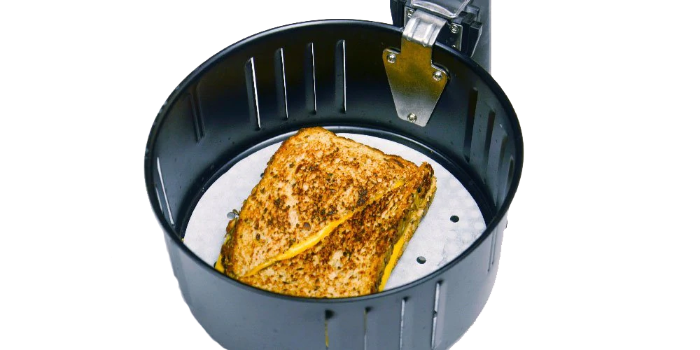 100 Sheets Air Fryer Parchment Paper Liners - 9 Inch Round Perforated For 5.3-5.8 QT