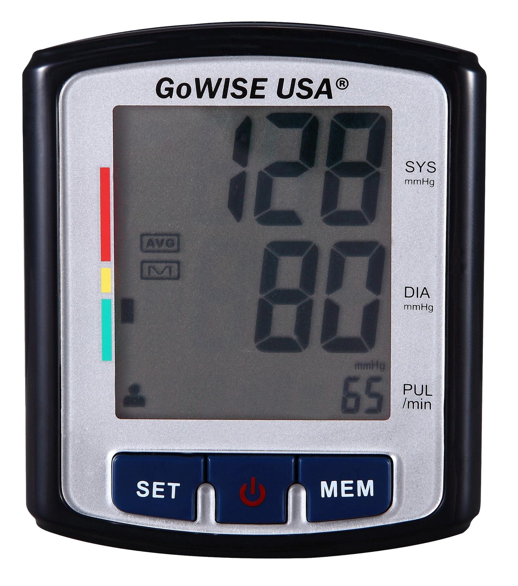 Digital Wrist Blood Pressure Monitor w/ Hypertension Risk Indicator, GW22059