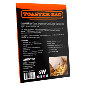 Reusable Non-Stick Heat Resistent Toaster Bags, 2-pack