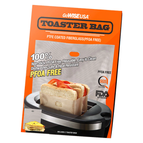 Reusable Non-Stick Heat Resistent Toaster Bags, 2-pack