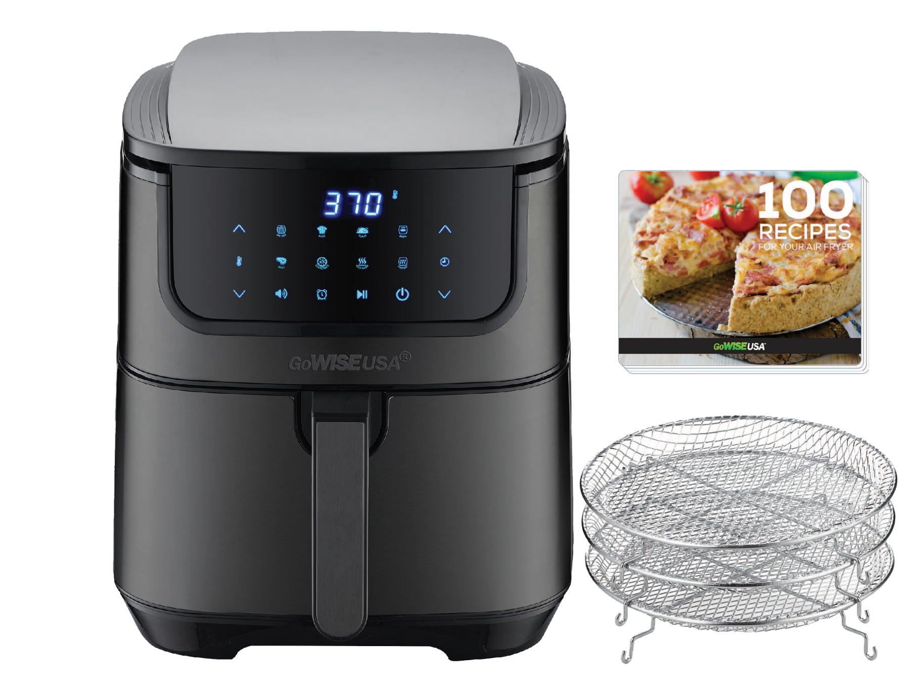 7 Quart Air Fryer & Dehydrator Max Steel XL