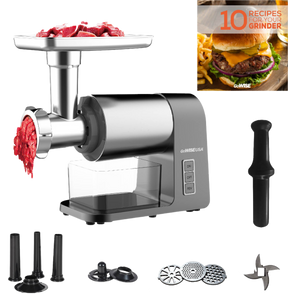 3-in-1 Electric 2000-Watt Meat Grinder & Food Processor