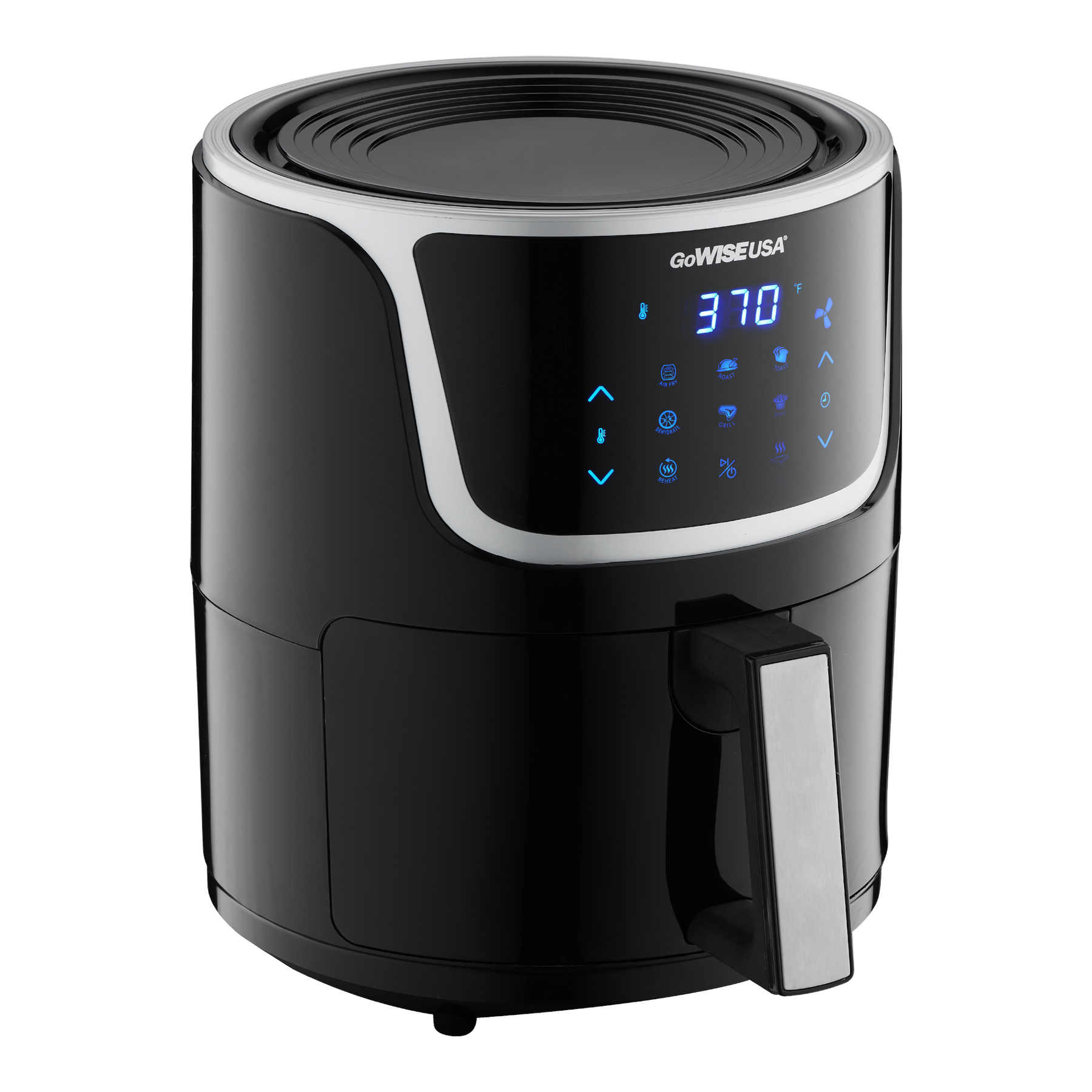 5 Quart Electric Programmable Air Fryer with Digital Touchscreen + 8 Functions