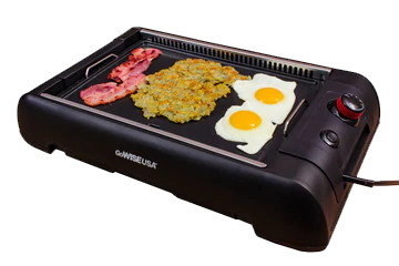 2-in-1 Smokeless Electric Indoor BBQ Grill and Griddle